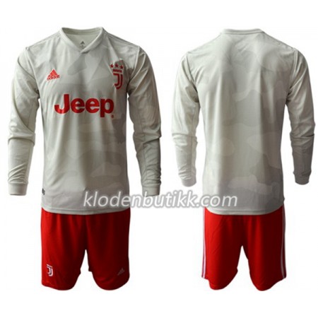 Juventus Barn Bortedraktsett 2019-2020 Langermet (+ Korte bukser)